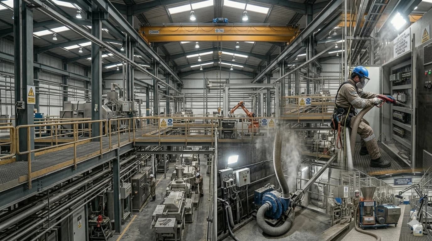 Sistema de aspiración industrial certificado ATEX