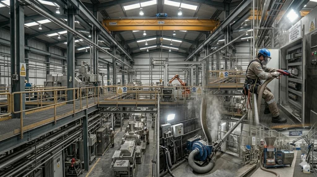 Aspiración industrial y limpieza técnica especializada